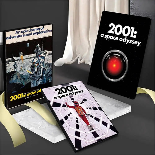 2001 A Space Odyssey Movie Movie Sticky Posters Retro Kraft Paper Sticker DIY Room Bar Cafe Aesthetic Art Wall Painting